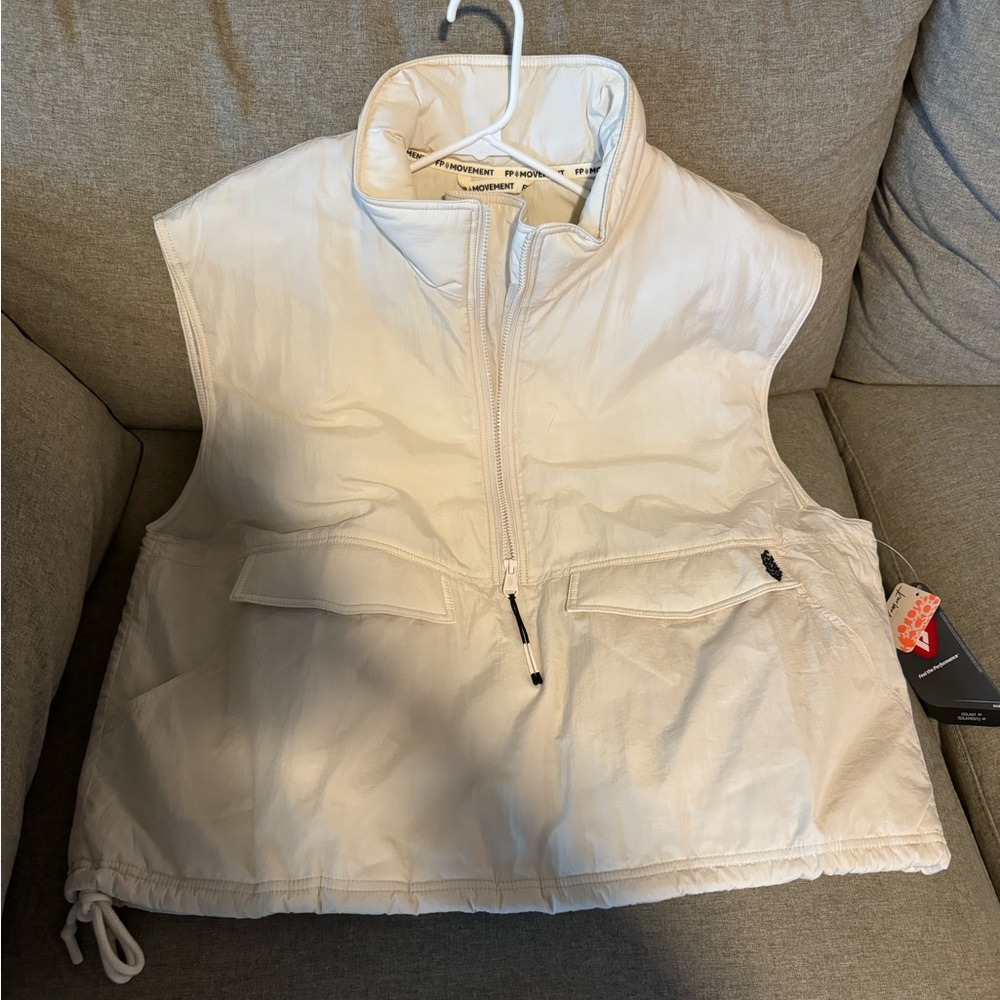 NWT Free People FP Movement Off the Bleachers Vest Size Large